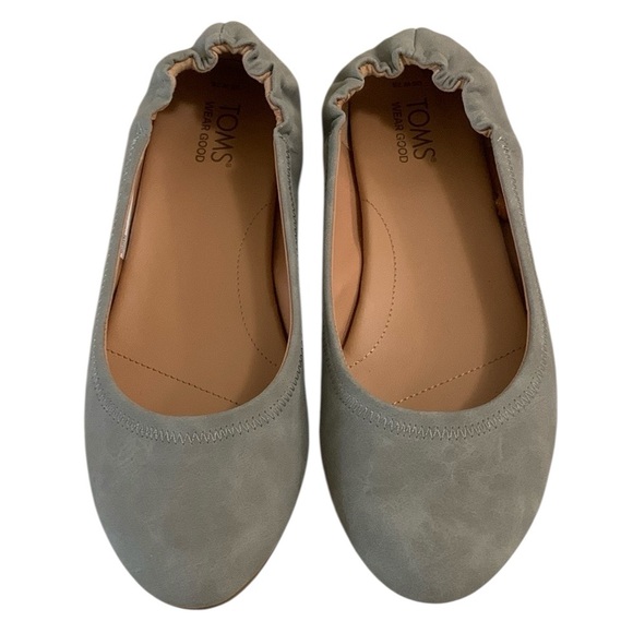 Toms Judith Ballet Flats Suede Gray Women’s Size 7.5 - Picture 1 of 7